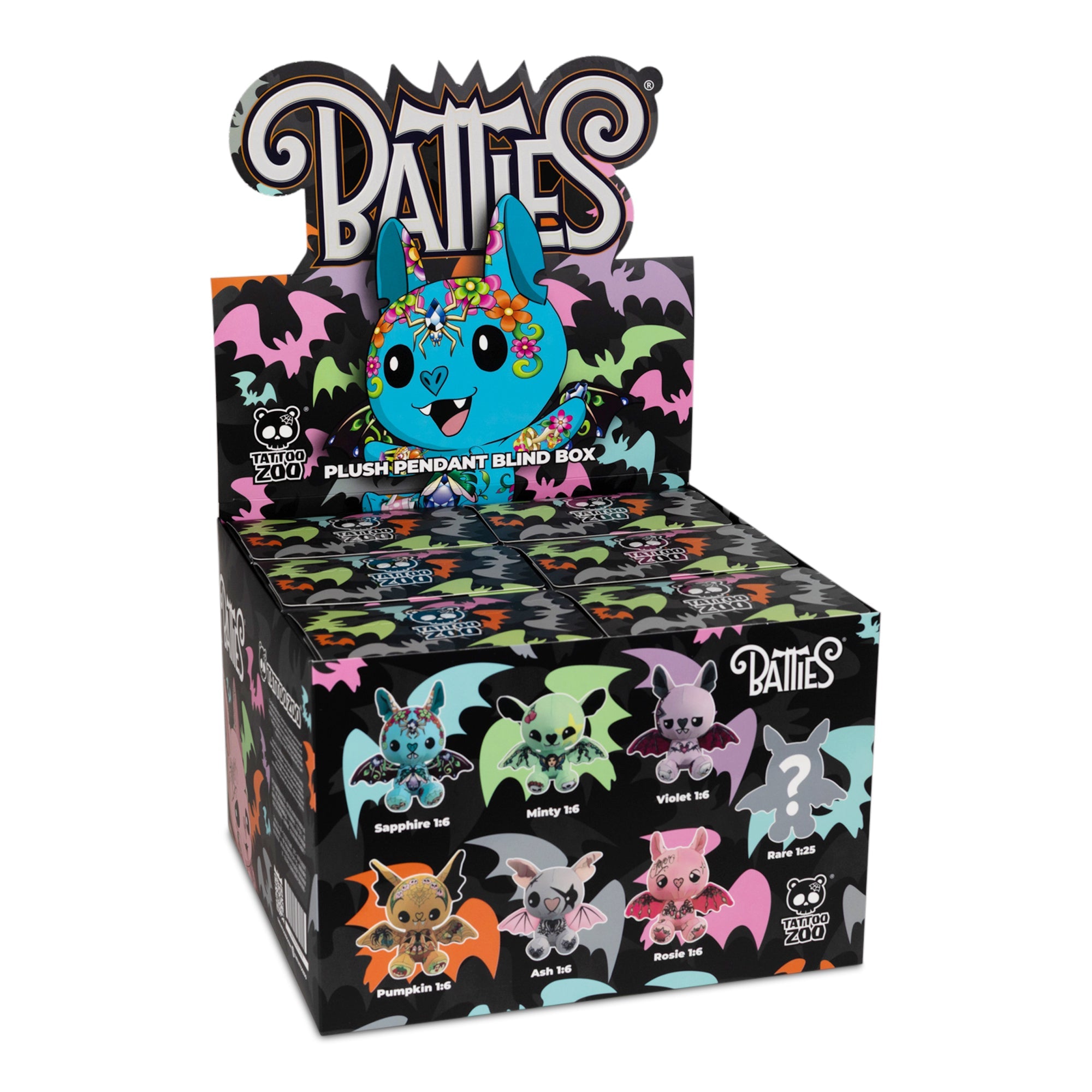 Tattoo Zoo Batties Plush Pendant Blind Box