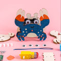 Sound-Activated Walking Crab STEM Kit – Build, Paint & Watch It Walk