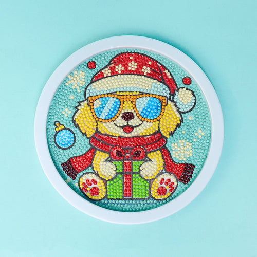 Christmas Themes - Diamond Art Kit (Choose Santa, Puppy, or Unicorn)