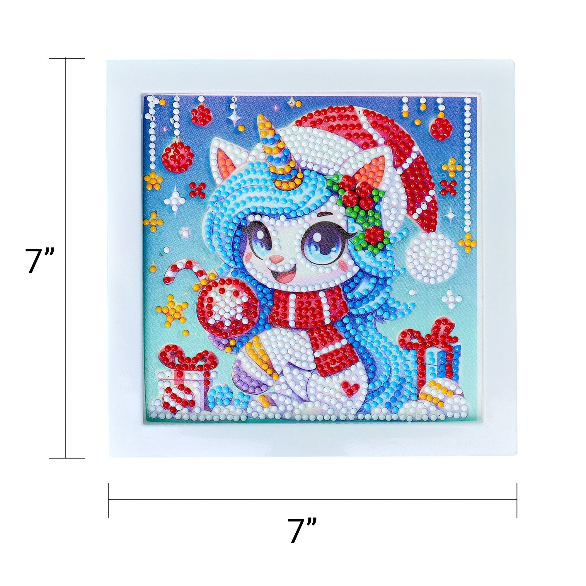 Diamond Art Kit (Christmas Themes - Santa, Puppy, or Unicorn)