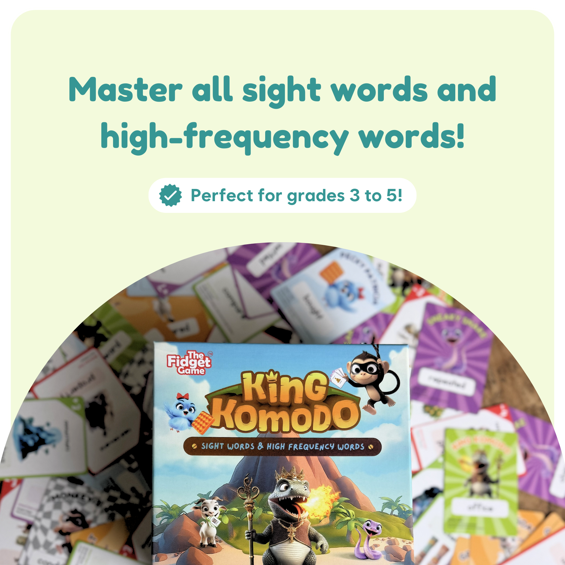 King Komodo - Sight Words Game - Grades 3-5