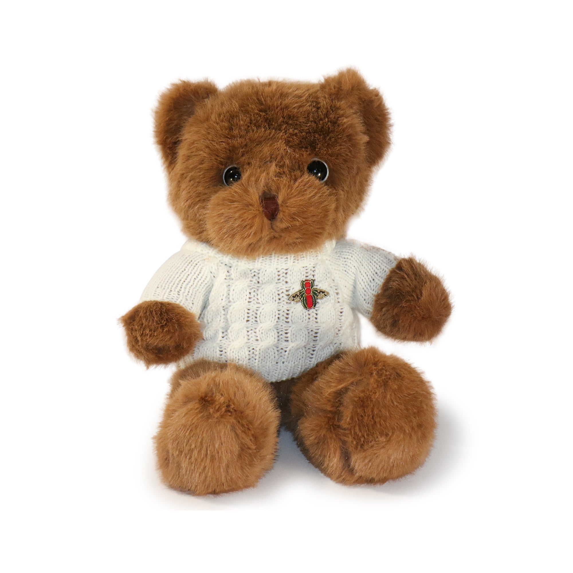 12-inch Fashionable Cozy Sweater Bear with White Sweater