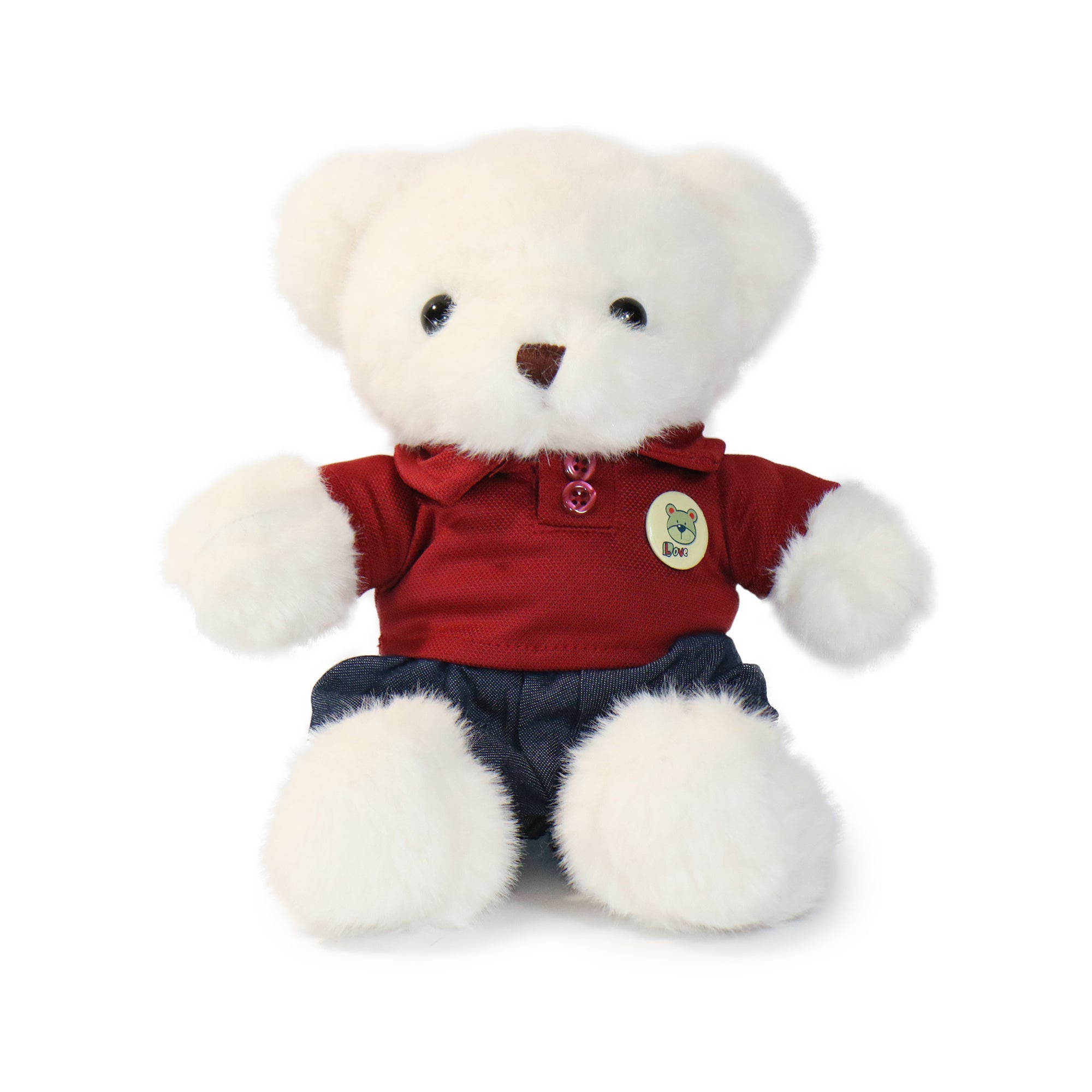 12-inch Fashionable Day-Out Bear with Buttoned Shirt