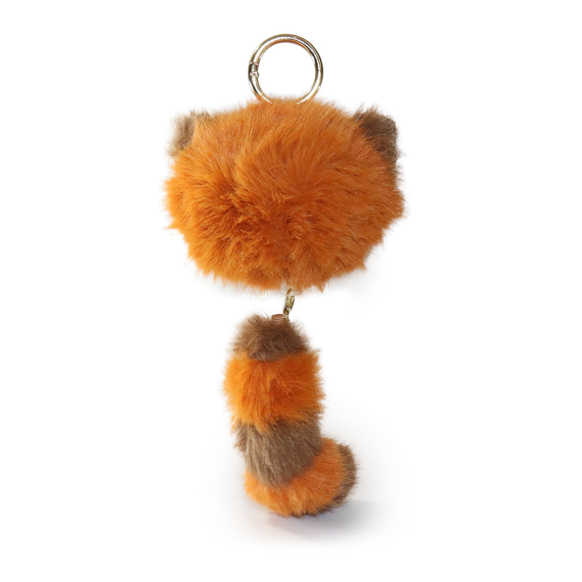 6-inch Fox Keychain with Orange and Brown Color