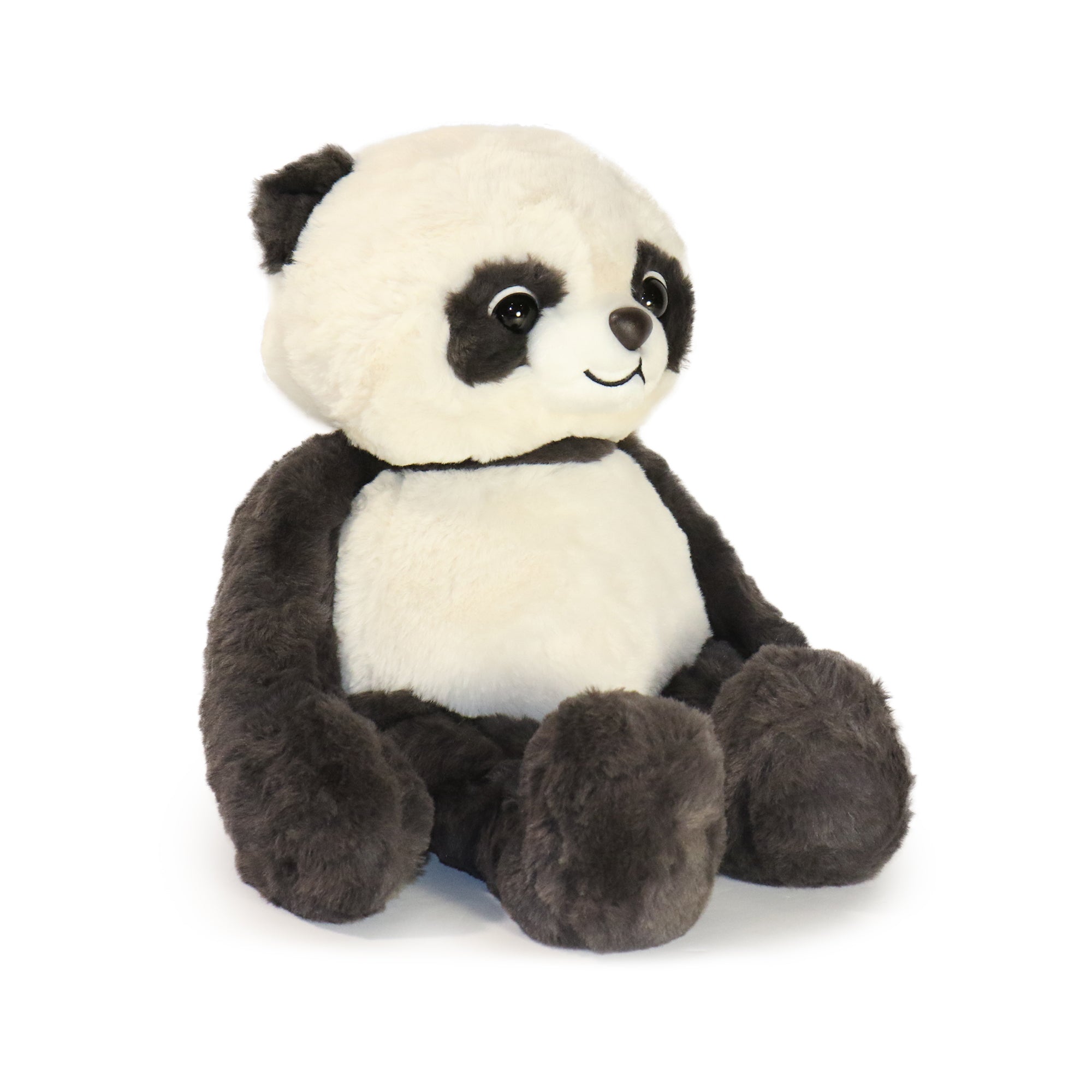 10-Inch Black and White Peaky Panda with Paw over Eyes