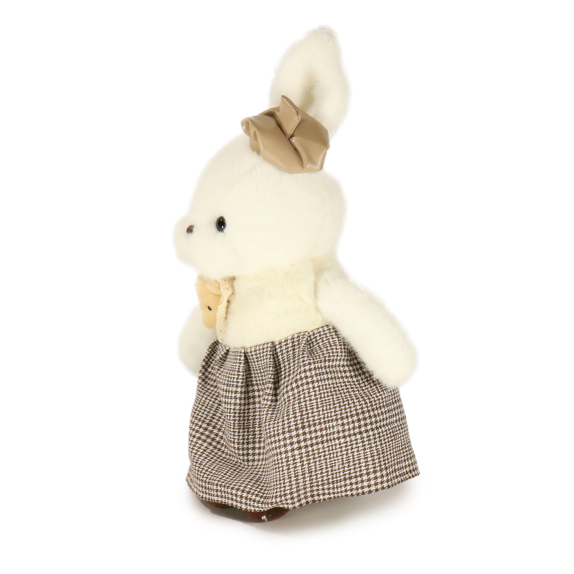 11-inch Old Towne Sage Rabbit with Checkered Dress