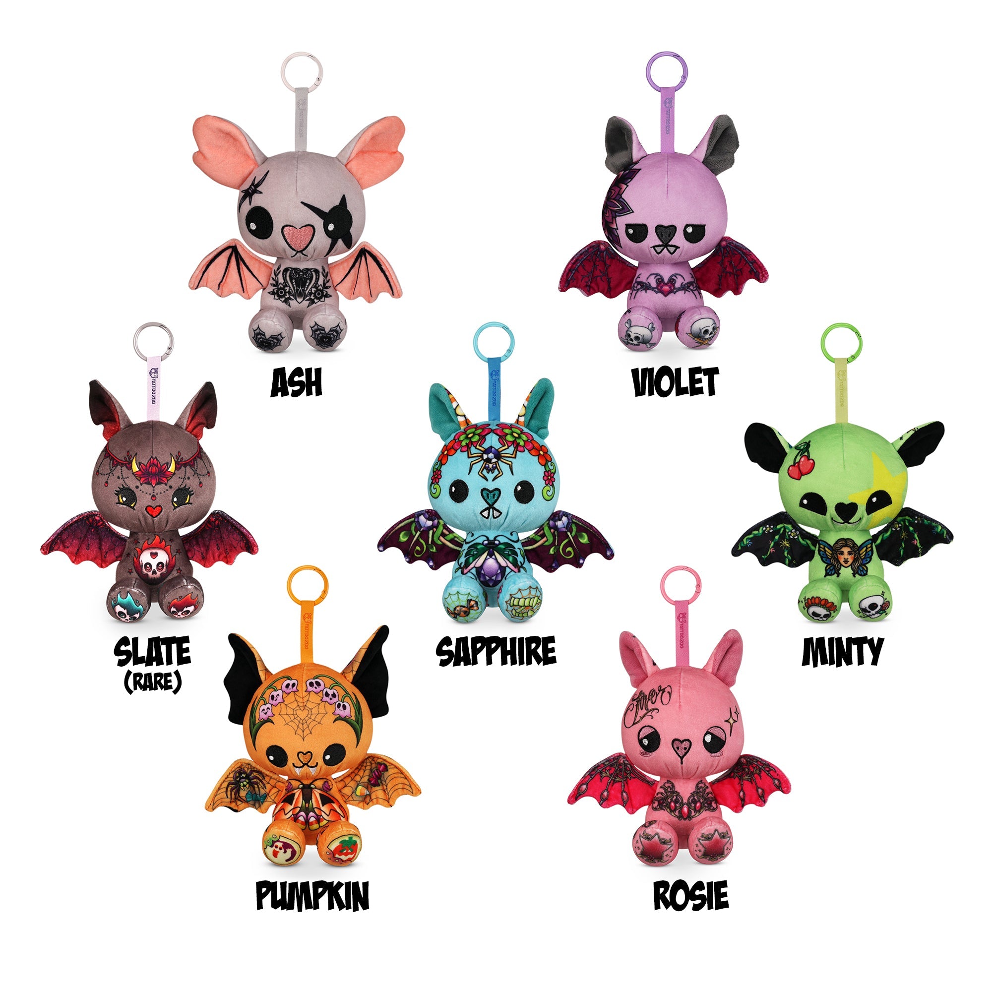 Tattoo Zoo Batties Plush Pendant Blind Box