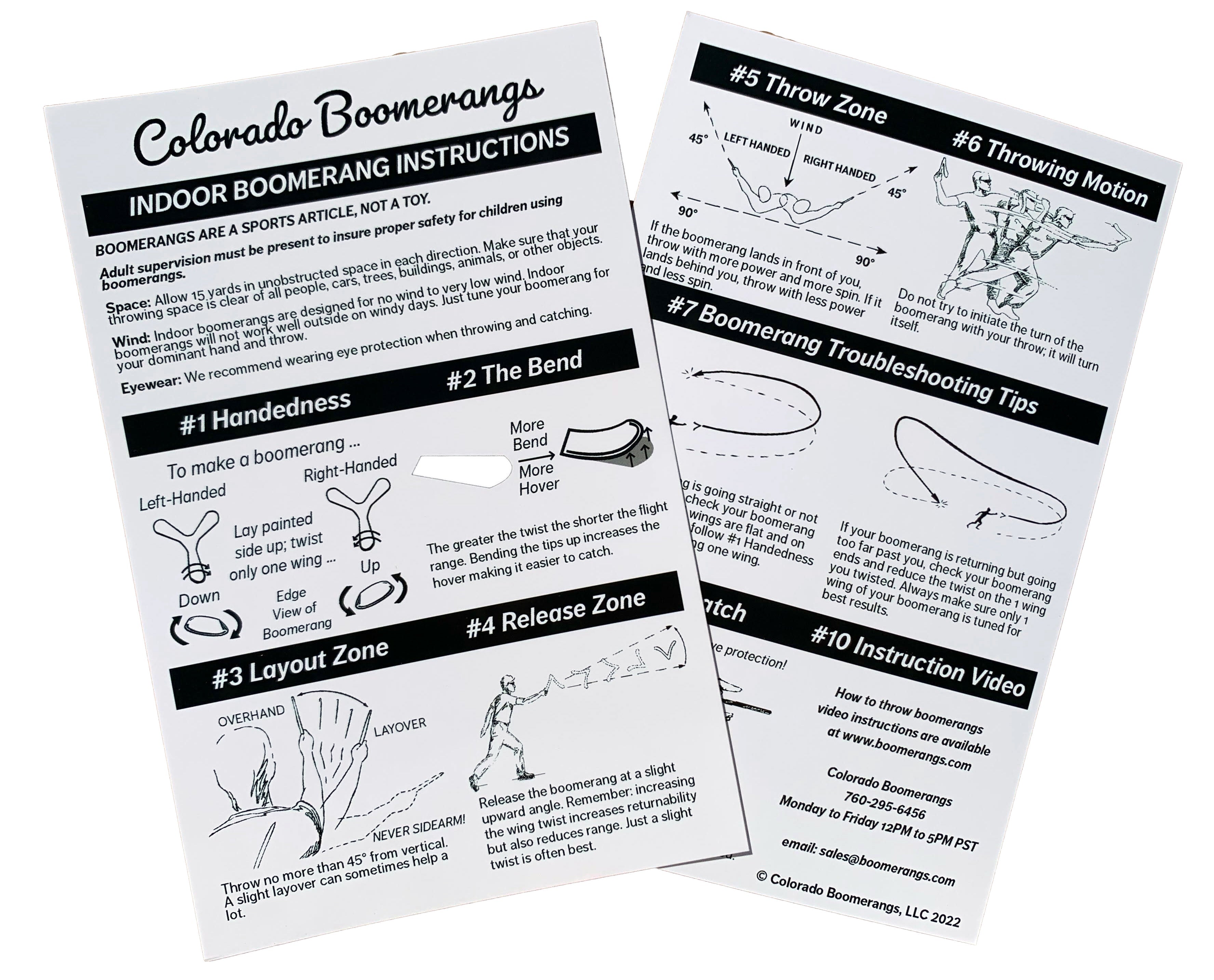 Air Dancer Boomerang - Popular foam boomerangs designed by a world champion