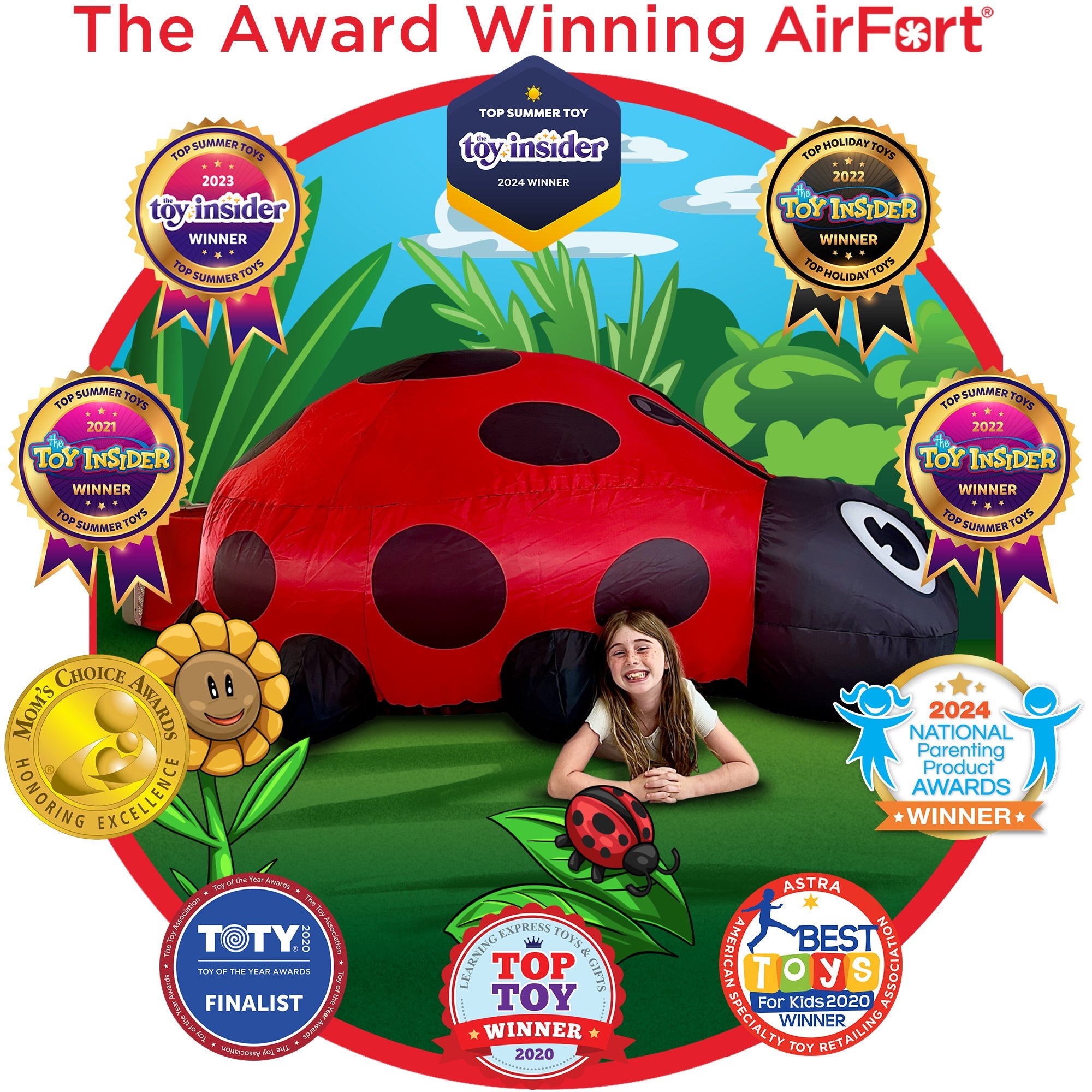 The Original AirFort - Ladybug