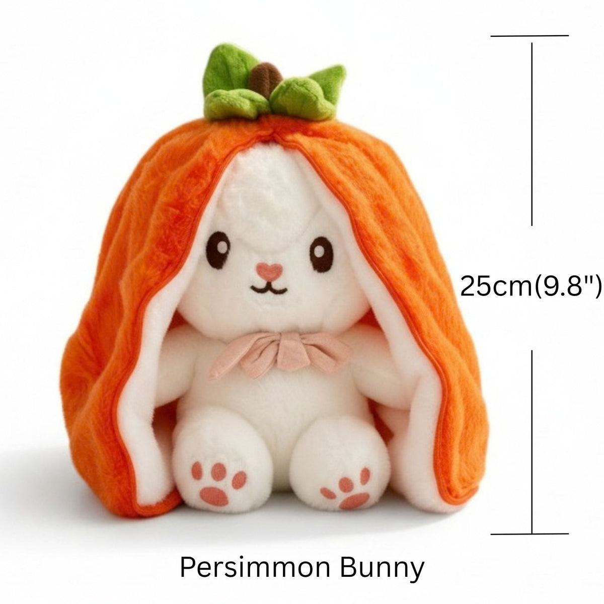 Reversible Strawberry Bunny Plush Toy - Transforming Hide and Seek Stuffed Animal