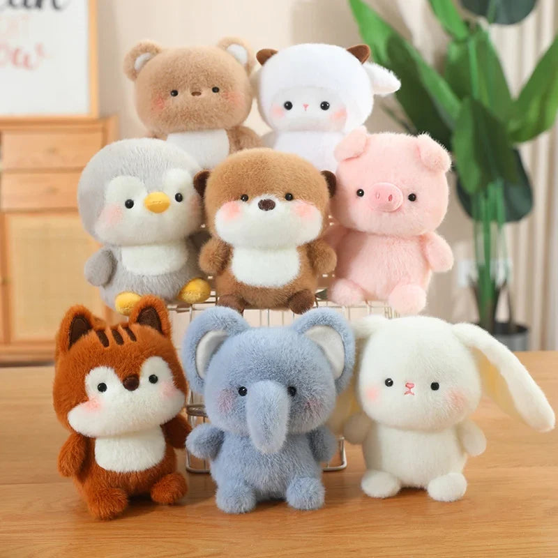 Cute Sitting Animal Plush Toys – Red Panda, Fox, Sloth & More