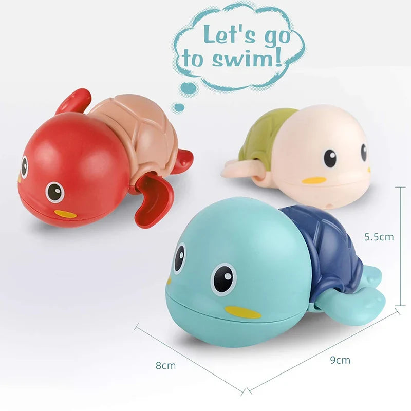 Baby Bath Toy – Swimming Turtle & Whale Clockwork Water Toy