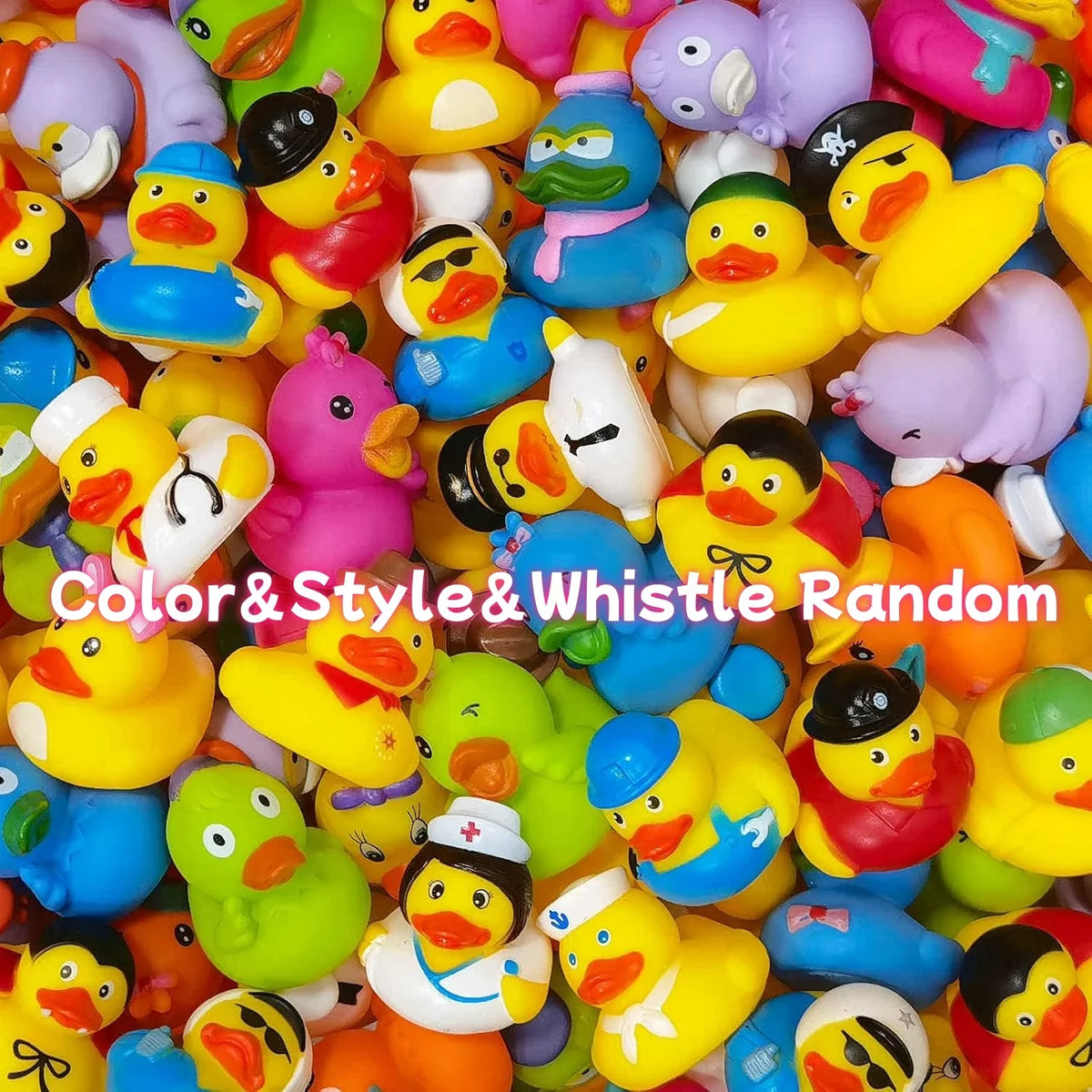 30-Pack Rubber Ducks Bulk Set – Assorted Duckies for Bath & Jeep Ducking