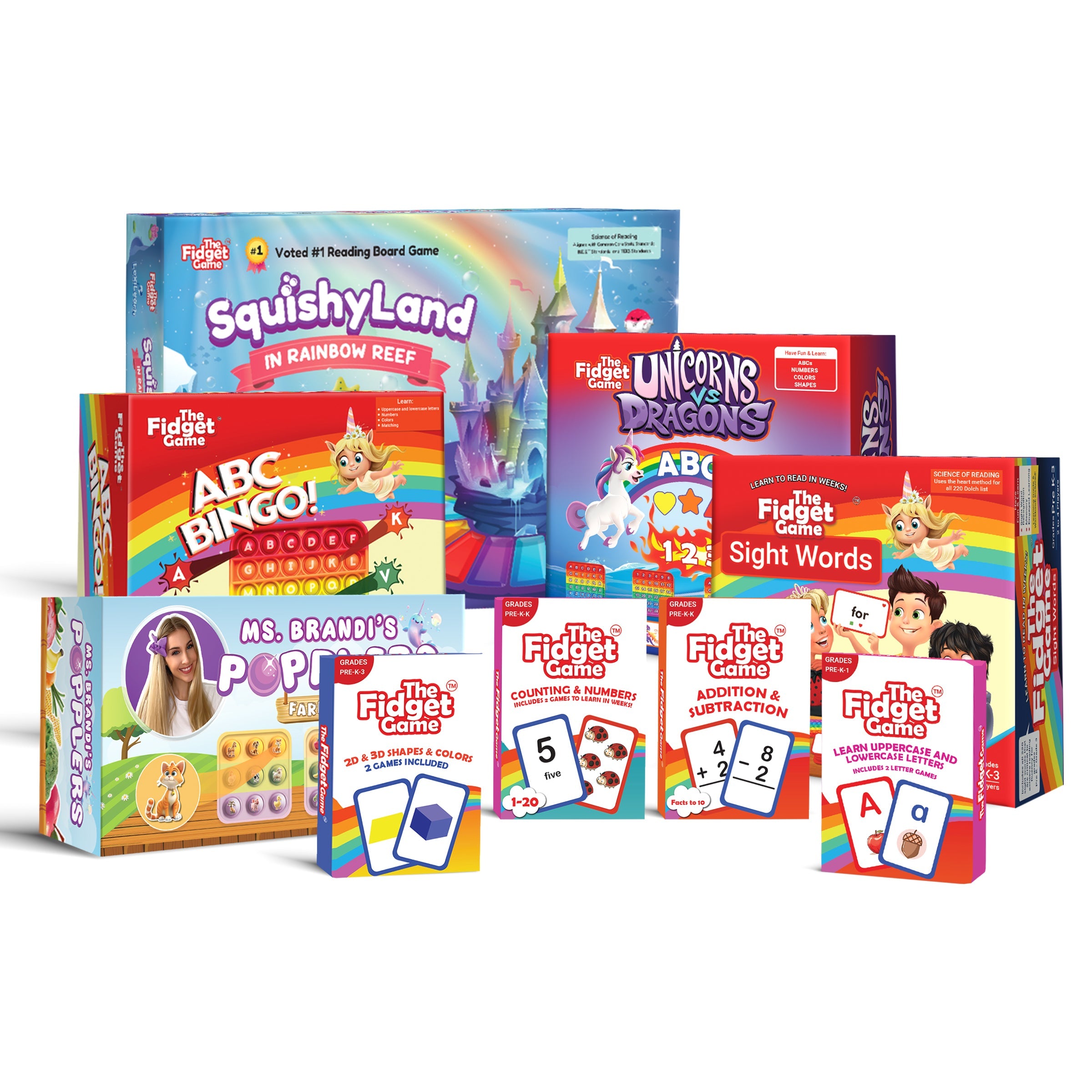 Unicorns Vs. Dragons - Kindergarten Skills Learning Game