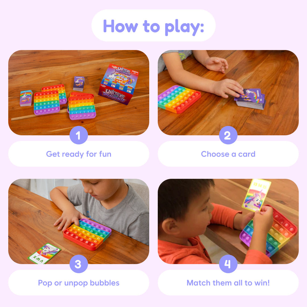 Unicorns Vs. Dragons - Kindergarten Skills Learning Game