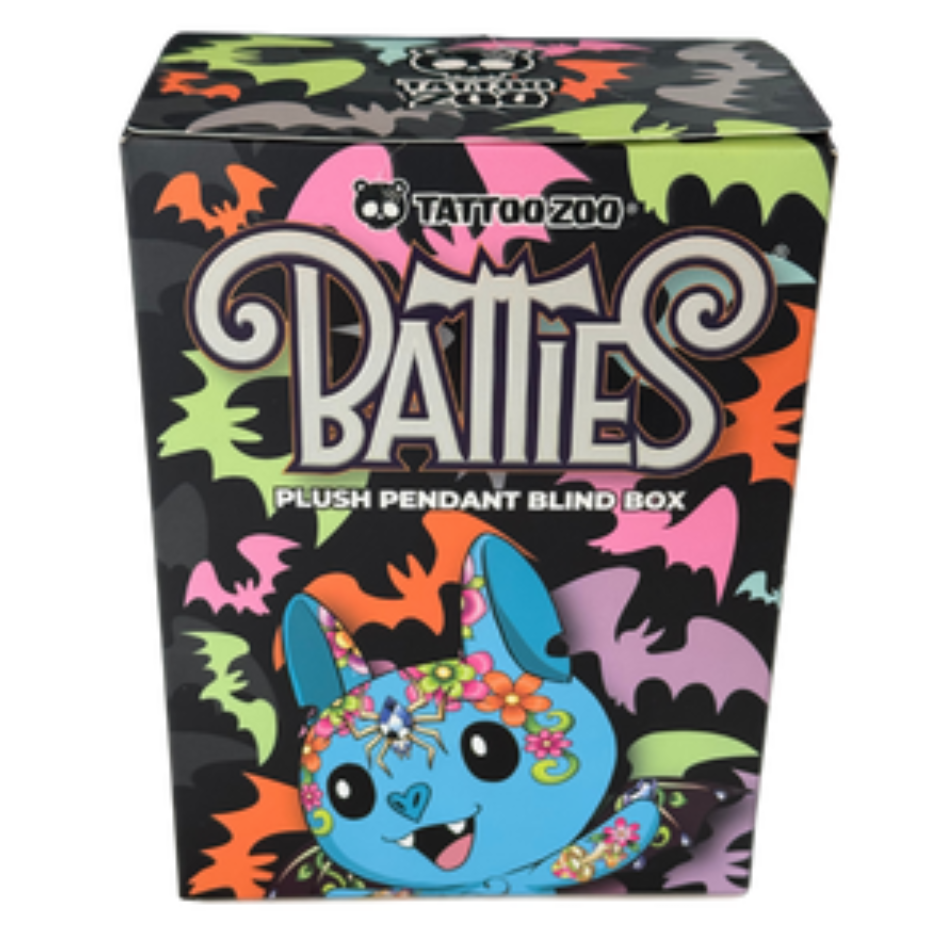 Tattoo Zoo Batties Plush Pendant Blind Box