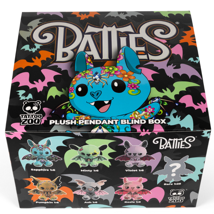 Tattoo Zoo Batties Plush Pendant Blind Box