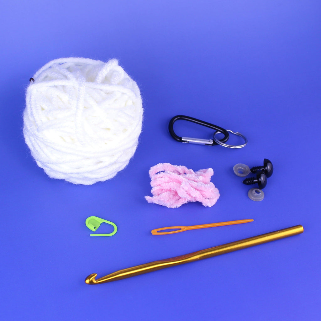 Ghost Keychain Learn to Crochet Kit