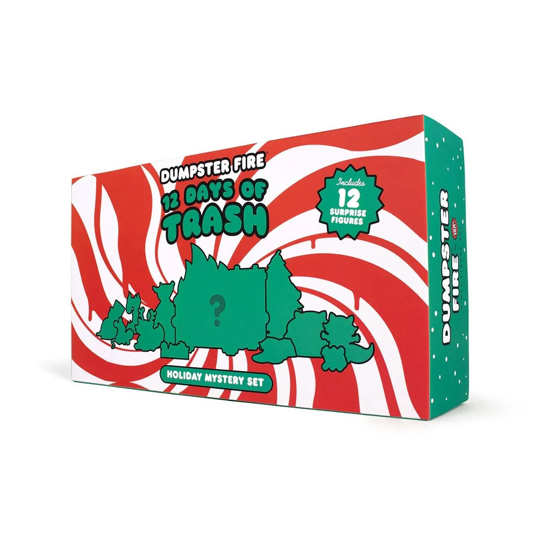 Dumpster Fire 12 Days of Trash Advent Calendar Holiday Figure Set