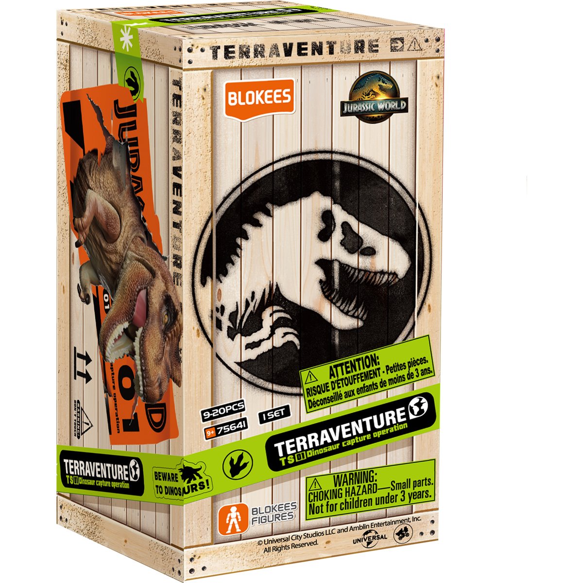 TS 01 Dinosaur Capture Operation - Blokees Jurassic World Terraventure Mini Model Kit