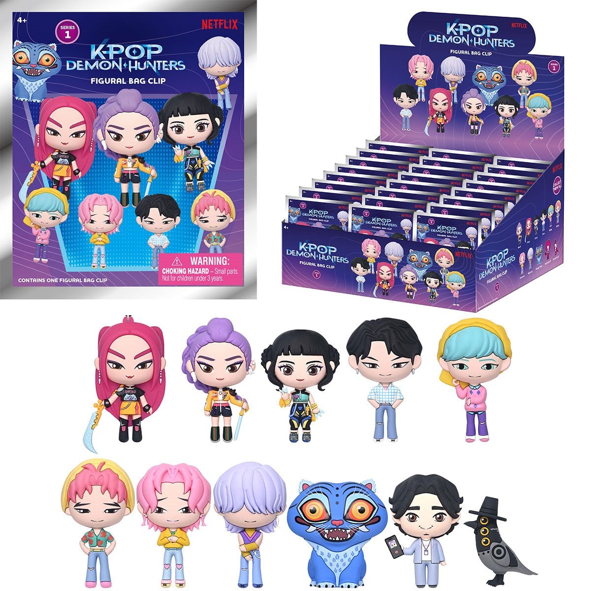 Series One - Monogram KPop Demon Hunters 3D Foam Figural Bag Clip Blind Bag