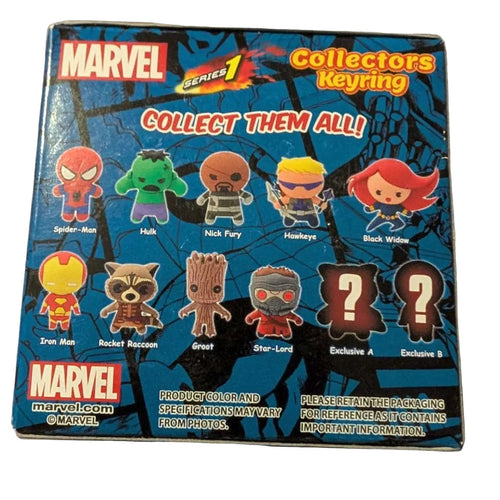 3D Figural Keychains - Marvel Superheroes Mystery Box - Series 1