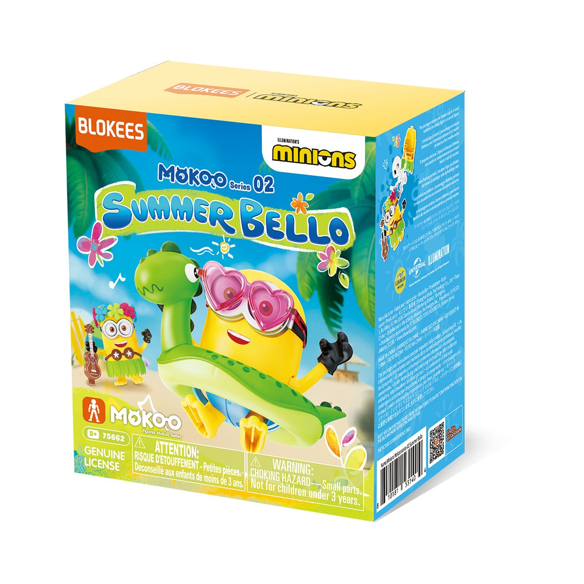 Blokees Minions Mokoo Series 02 Summer Bello Blind Box Mini Model Kit