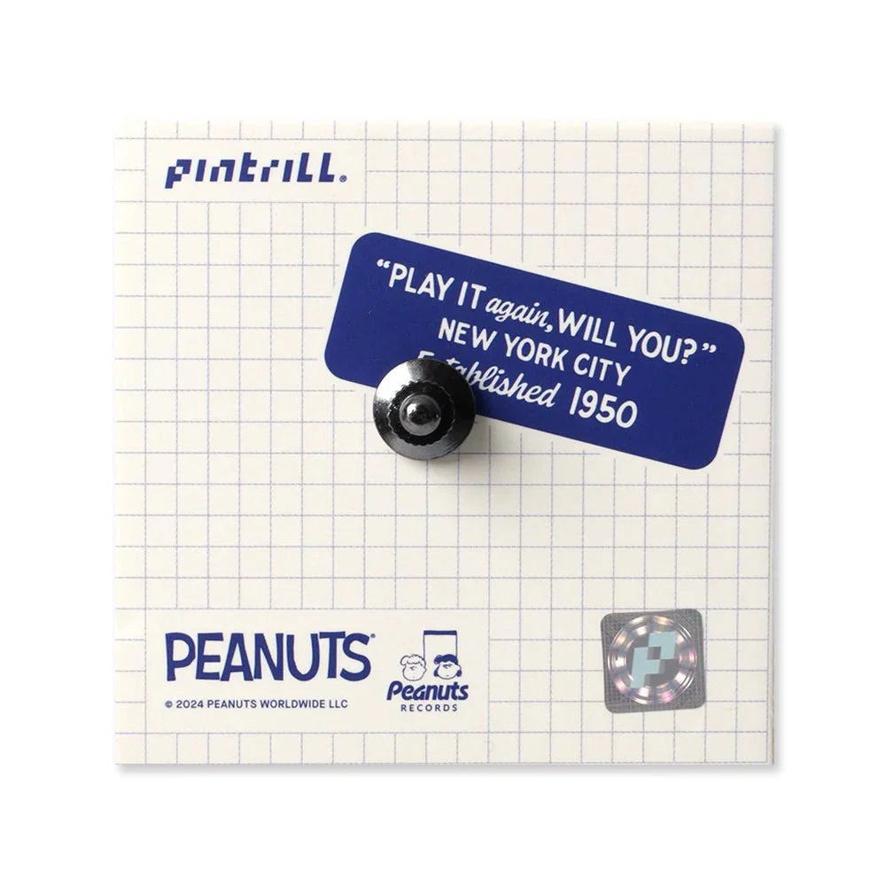 PEANUTS Snoopy Headphones Records Pin