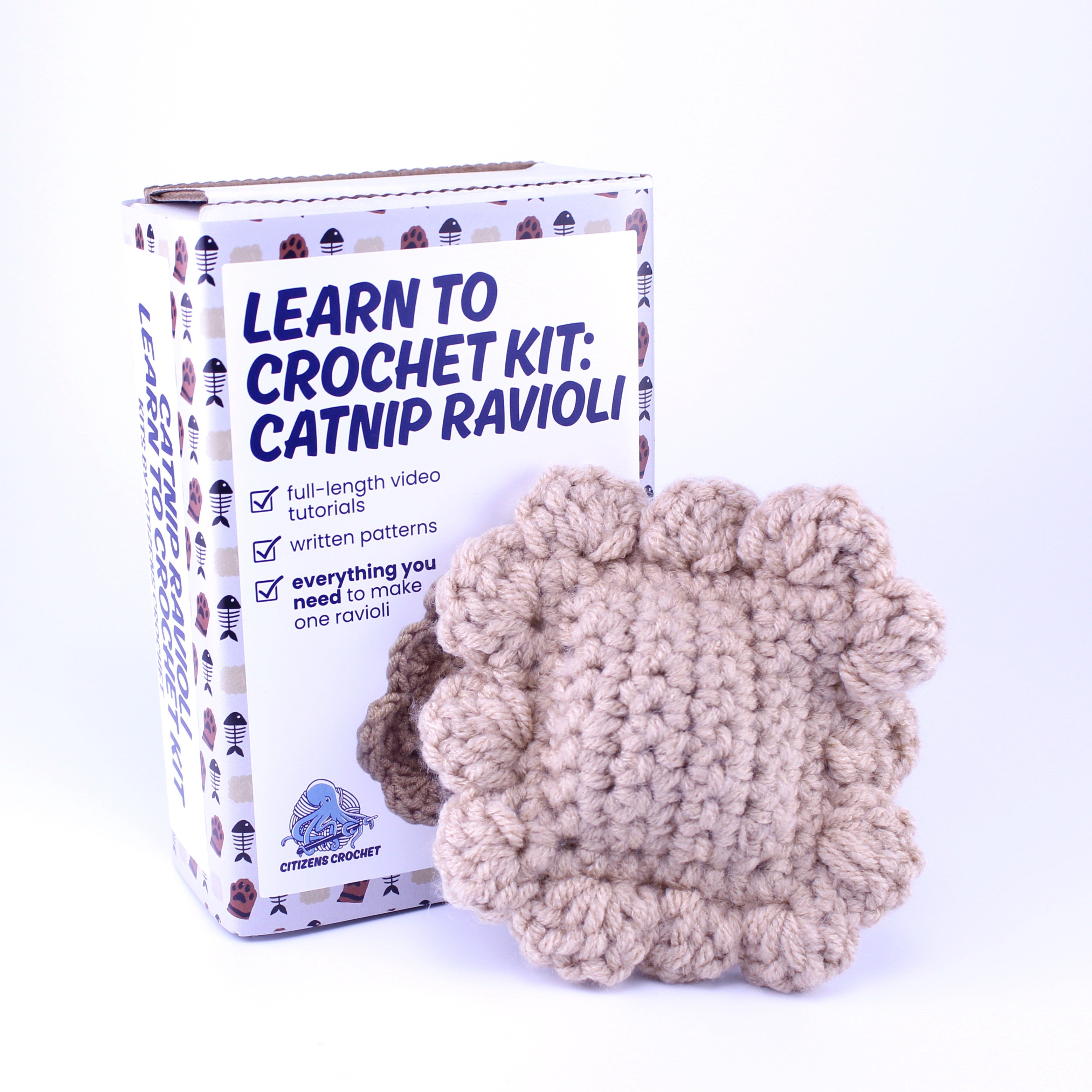 Catnip Ravioli Learn to Crochet Kit