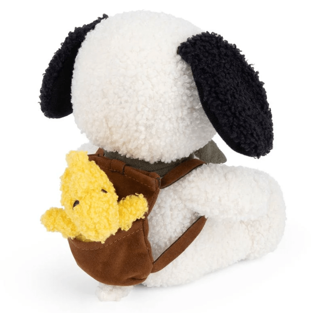 SNOOPY 8 inch plush with Woodstock in Backpack
