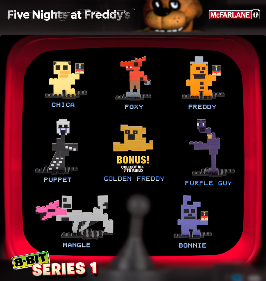 Five Nights at Freddy's 8-Bit Buildable Figure - Series 1