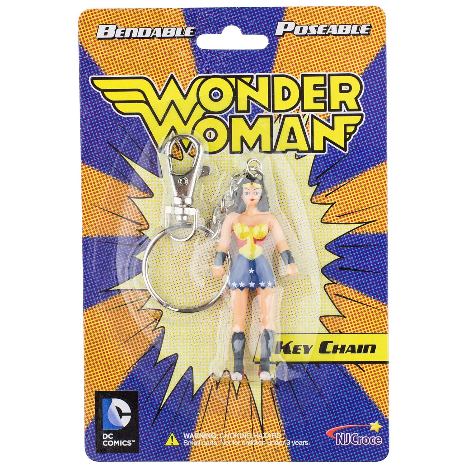 DC Comics Wonder Woman 3in Bendable Figure Keychain