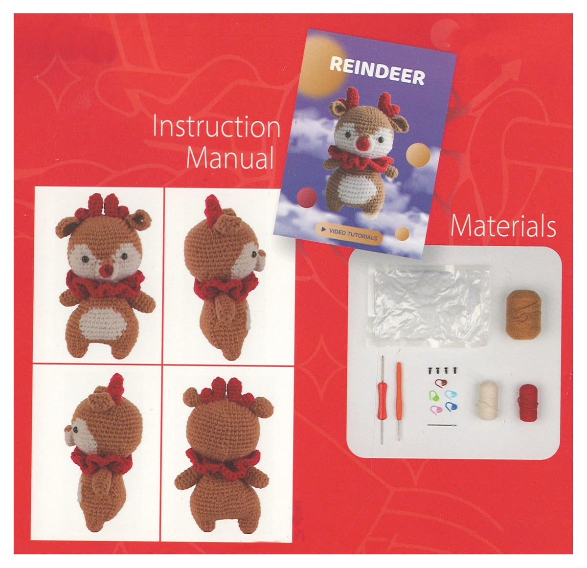Amigurumi Crochet Kit - Reindeer